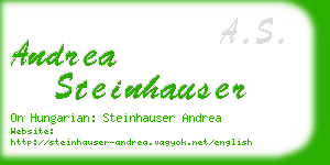 andrea steinhauser business card